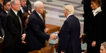 Trump, Pence Meet Face-to-Face at Carter’s Funeral, First Time Since Leaving Office