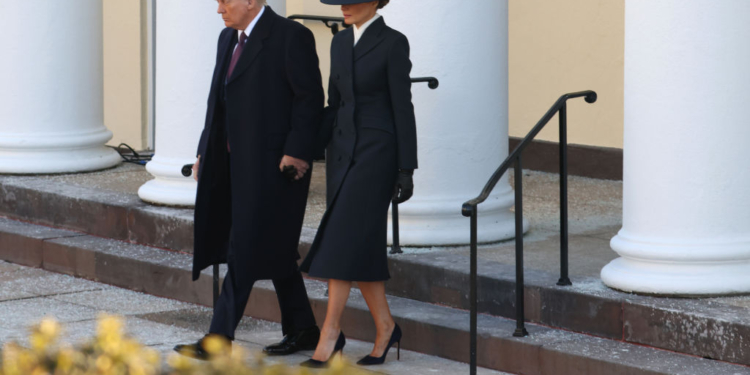 Trump Attends Traditional Church Service Ahead Of Inauguration