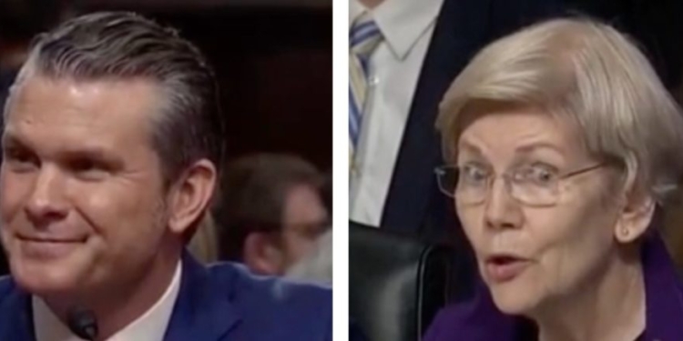 Laughter Erupts During Senate Hearing As Pete Hegseth Quips About His Military Service In Response To Elizabeth Warren