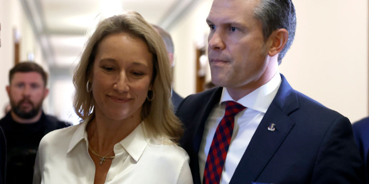 Report: Hegseth’s Wife In Meetings Where ‘Sensitive Information Was Discussed’
