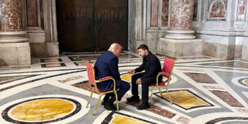 Trump, Zelenskyy Have ‘Good Meeting’ Before Pope’s Funeral 