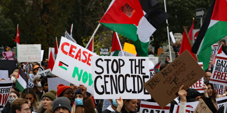 ‘Death To The Police’: Antifa Mob Takes Over University Building, Lights Fires Over Gaza War