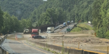 I-40 Closes In Smoky Mountains After Flooding And Rock Slides Cause Heavy Damage